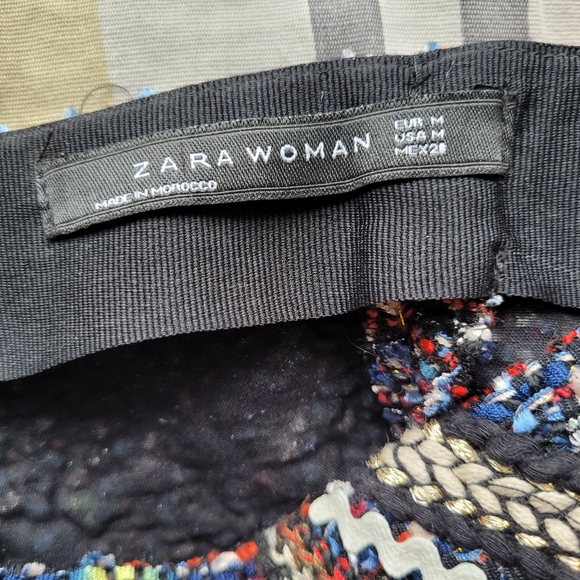 Zara Tassel Tweed Mini Skirt, VGUC, Size M - Picture 7 of 7